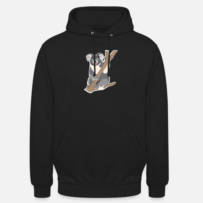 Koala Koala Ours - Sweat-shirt à capuche unisexe - noir