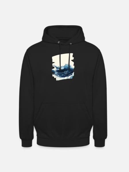 Waves and sea - Unisex Hoodie - black