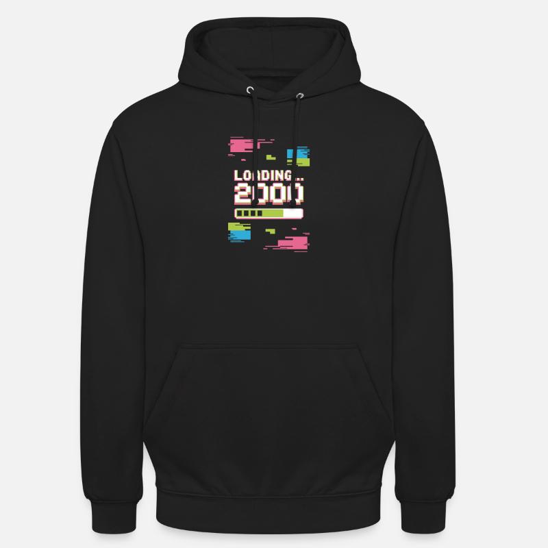 Retro Loading 2000 Pixel - Unisex Hoodie - Schwarz