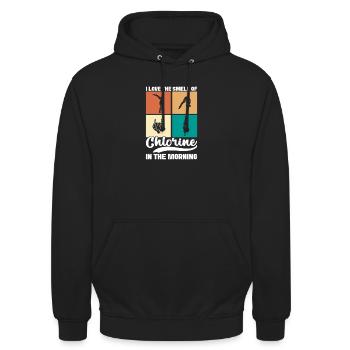 Diving diving board - Unisex Hoodie - black - Front - Alina (178cm) & Michal (187cm)