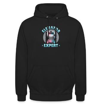 Elevator toddler & kids - Unisex Hoodie - Schwarz - Vorne - Alina (178cm) & Michal (187cm)