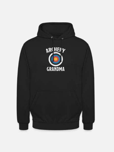 Archery saying grandma archery gift - Unisex Hoodie - black