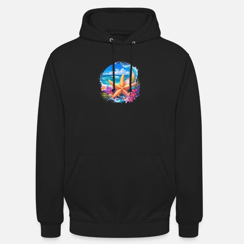 Seesterne Seestern - Unisex Hoodie - Schwarz