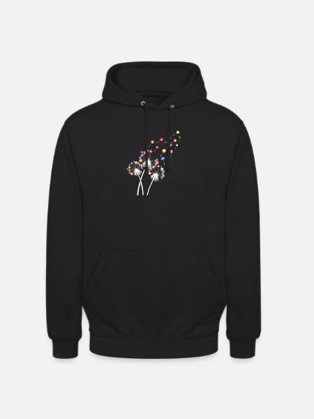 Löwenzahn-Billardkugel, lustiges Queue, Sportkunst - Unisex Hoodie - Schwarz