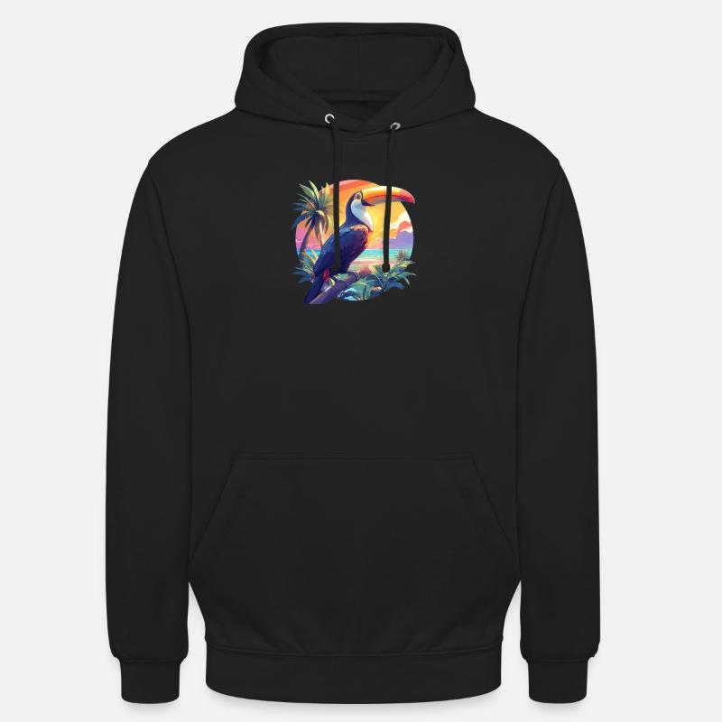 Toucans Toucan - Sweat-shirt à capuche unisexe - noir