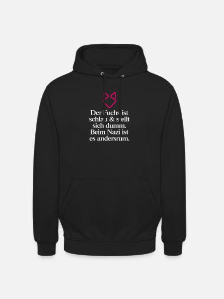 Gegen Rechts - Unisex Hoodie - Schwarz