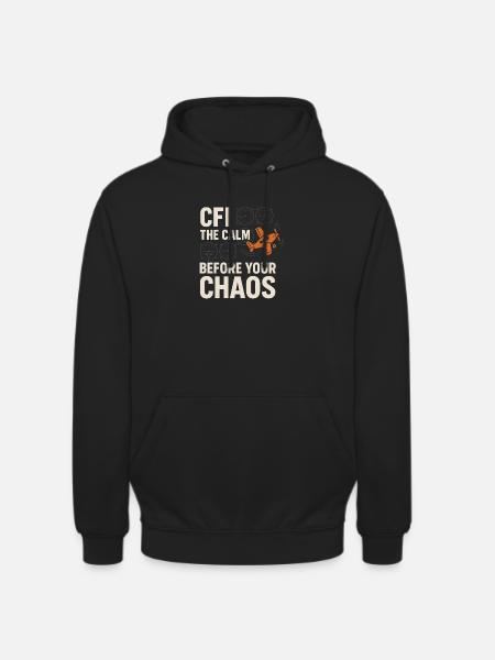 Fluglehrer Cfi Pilot Luftfahrtlehrer - Unisex Hoodie - Schwarz