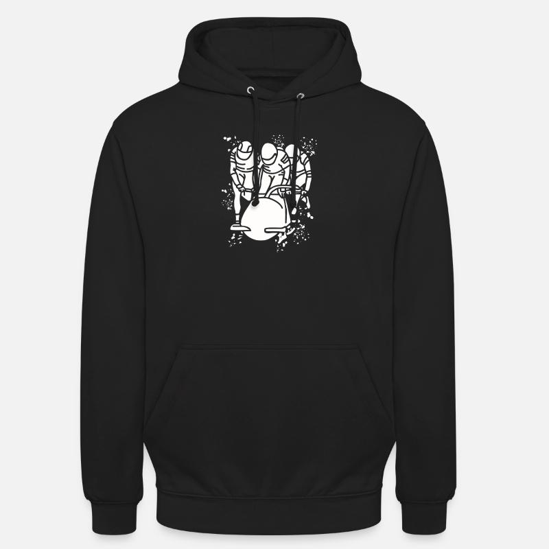 Bobsleigh Bobsleigh Bobsleigh à quatre - Sweat-shirt à capuche unisexe - noir