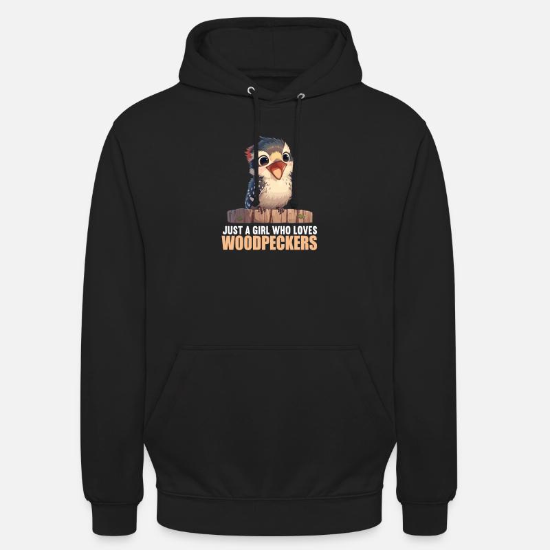 Spechte Specht - Unisex Hoodie - Schwarz