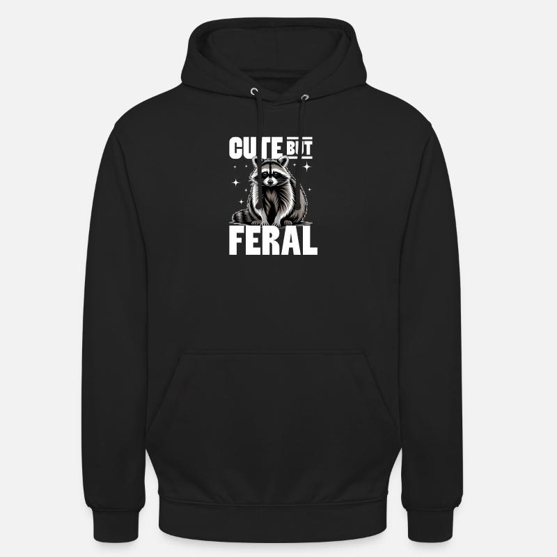 Drôle de raton laveur - Sweat-shirt à capuche unisexe - noir