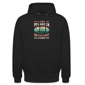 Garden Gardener Gardening Gardening Gardening Gardening - Unisex Hoodie - black - Front - Alina (178cm) & Michal (187cm)