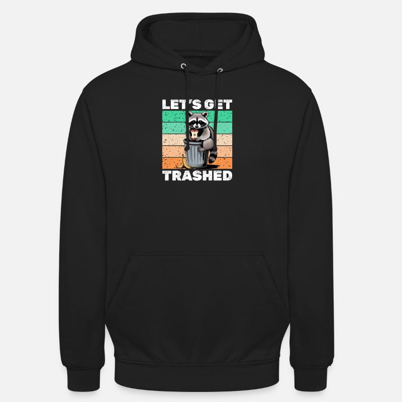 Drôle de raton laveur - Sweat-shirt à capuche unisexe - noir