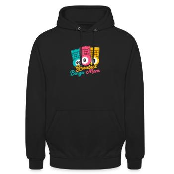 Bingo Game Greatest Bingo Mom Bingo - Unisex Hoodie - black - Front - Alina (178cm) & Michal (187cm)