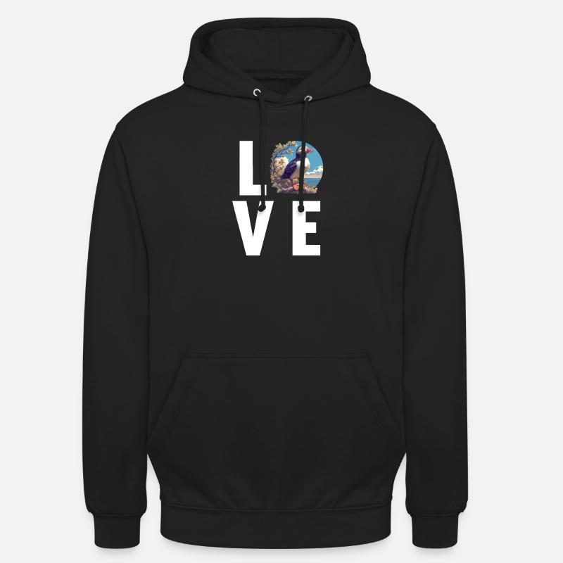 Macareux Papageientaucher - Sweat-shirt à capuche unisexe - noir