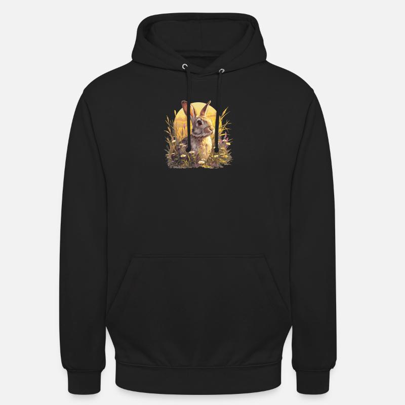 Lapin Lapin - Sweat-shirt à capuche unisexe - noir