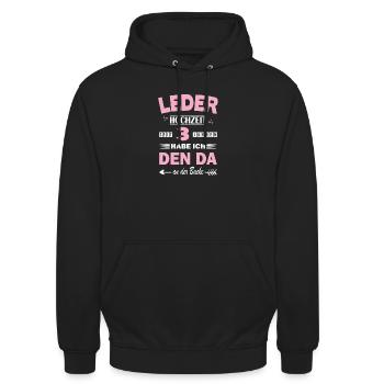 3e anniversaire de mariage Mariage Mariage Anniversaire de mariage Cadeau de mariage - Sweat-shirt à capuche unisexe - noir - Devant - Alina (178cm) & Michal (187cm)