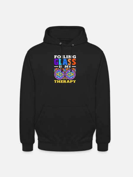 Buntglas-kunst Buntglas-künstler - Unisex Hoodie - Schwarz