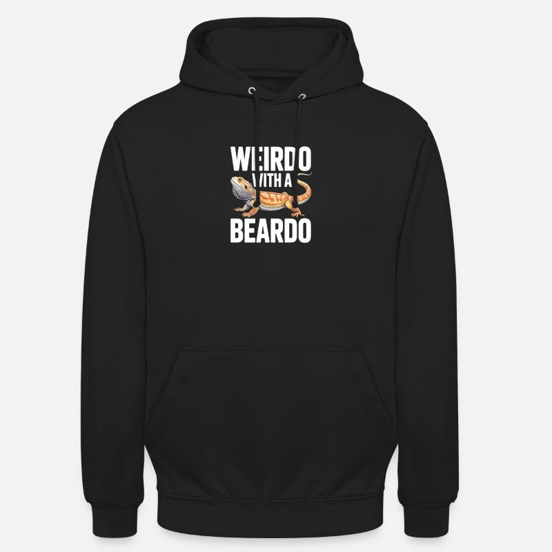 Weirdo mit Bartkind - Unisex Hoodie - Schwarz