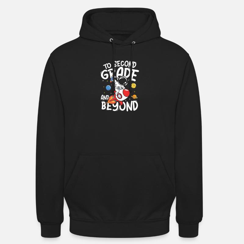 De l’école primaire aux étoiles - Sweat-shirt à capuche unisexe - noir