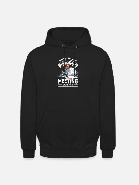 Snowboarden Snowboardtreffen Sessellift - Unisex Hoodie - Schwarz