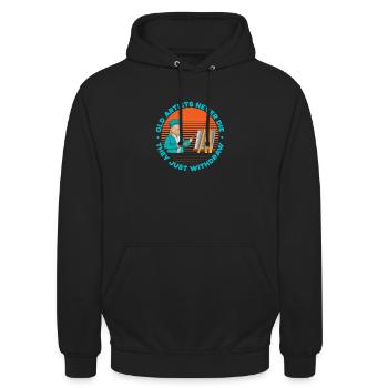 Artist Painter Graphic Old Artists Never Die Art - Unisex Hoodie - black - Front - Alina (178cm) & Michal (187cm)