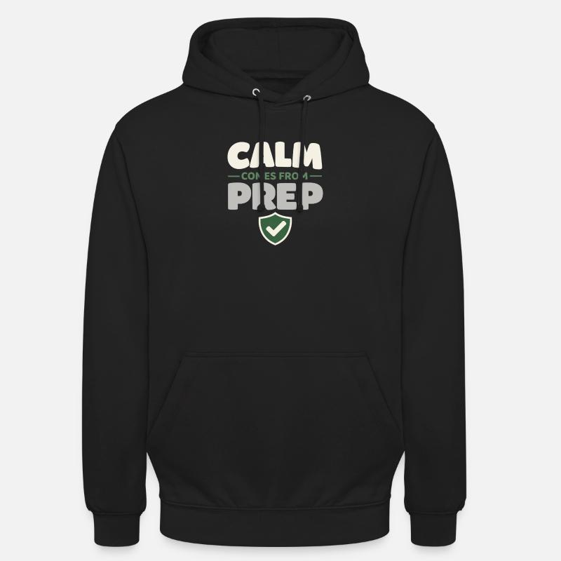 Ruhe Schlägt Panikbereitschaft, Lebensstil, - Unisex Hoodie - Schwarz