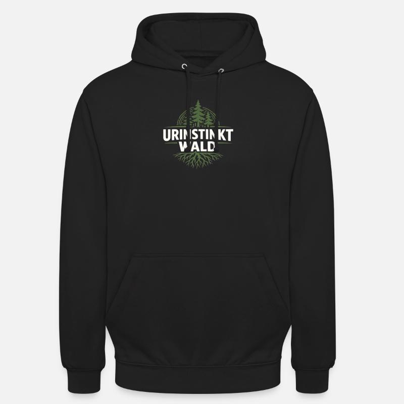 Primal Instinct Forest Emblem - Unisex Hoodie - black