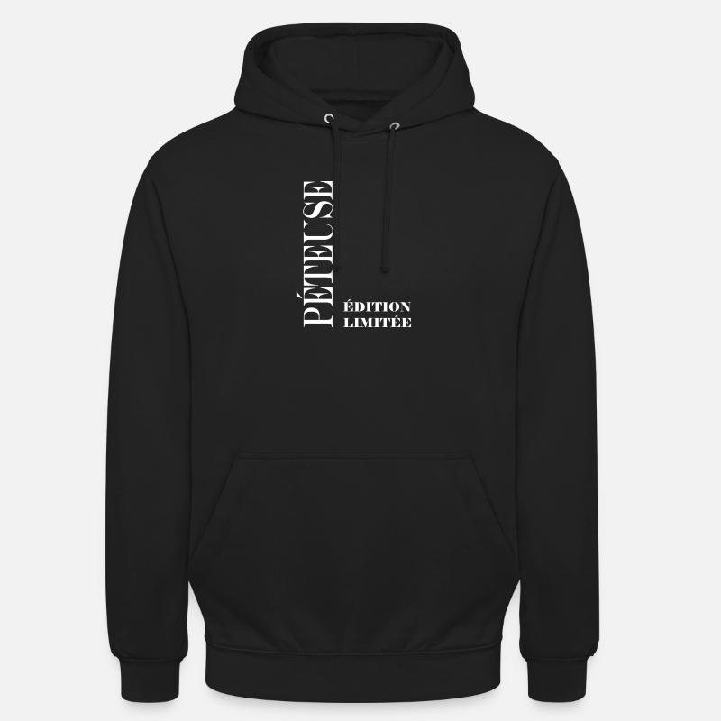 péteuse - Sweat-shirt à capuche unisexe - noir