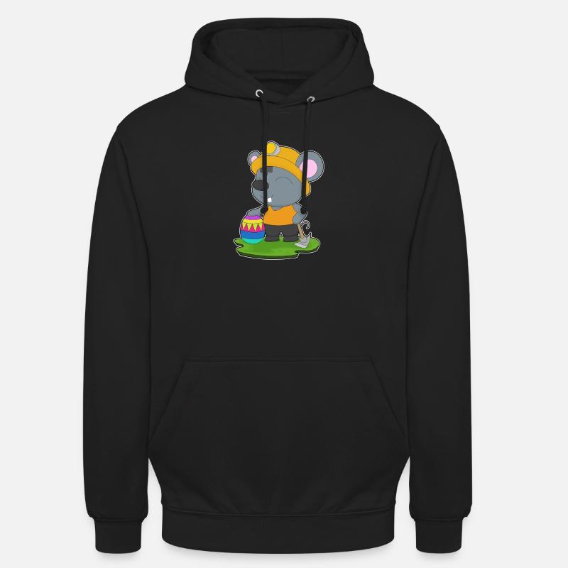 Mouse Easter Mining - Unisex Hoodie - black