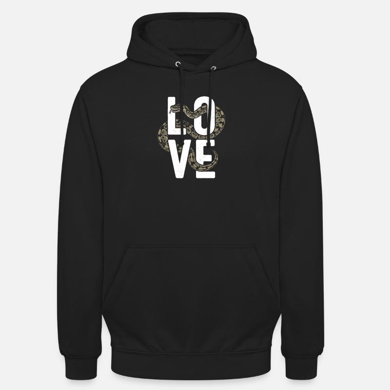 Königspython Schlangen LOVE Terrarium Python Unisex Hoodie