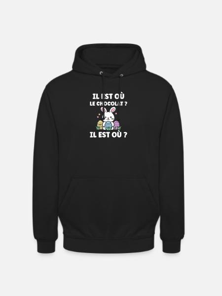 Where is the chocolate - Unisex Hoodie - black