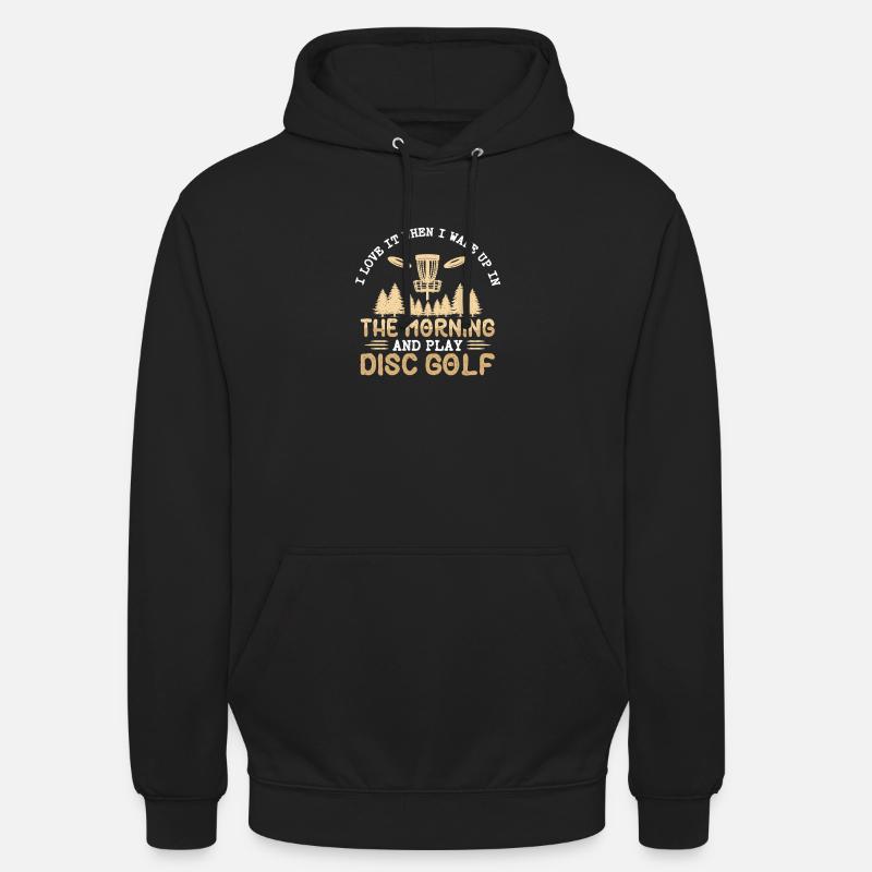 Cadeaux de disc golf Disc Golf - Sweat-shirt à capuche unisexe - noir
