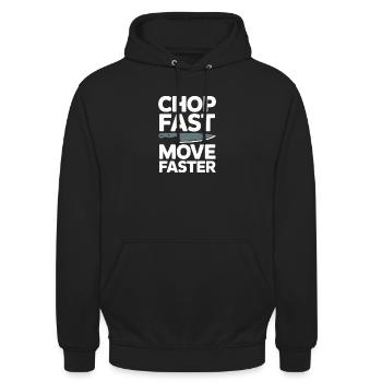 Prep Cook Kitchen Prep Back Of House Line - Unisex Hoodie - black - Front - Alina (178cm) & Michal (187cm)