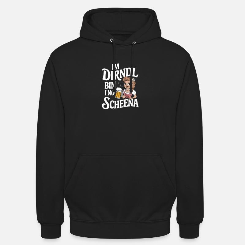 Dirndl Bierfest Charm - Unisex Hoodie - Schwarz