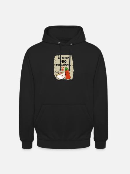 Asia Noodles Sriracha Love - Unisex Hoodie - black