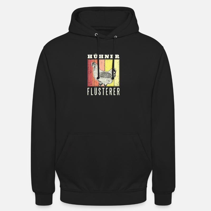 Hühner Flüsterer - Unisex Hoodie - Schwarz