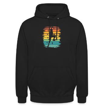 Boulderer Boulder Bouldern - Unisex Hoodie - Schwarz - Vorne - Alina (178cm) & Michal (187cm)