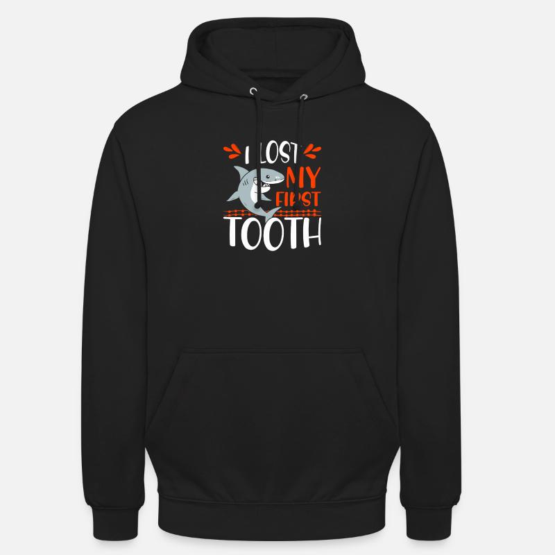 First Tooth Shark Tee - Unisex Hoodie - black