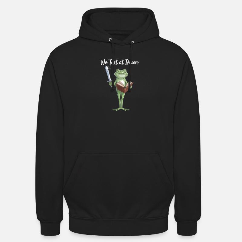 Froschritter-Leseschwert - Unisex Hoodie - Schwarz