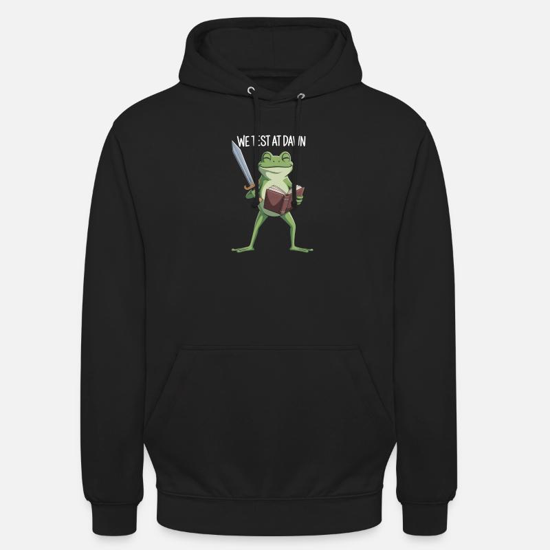 Grenouille de Test de l’Aube - Sweat-shirt à capuche unisexe - noir