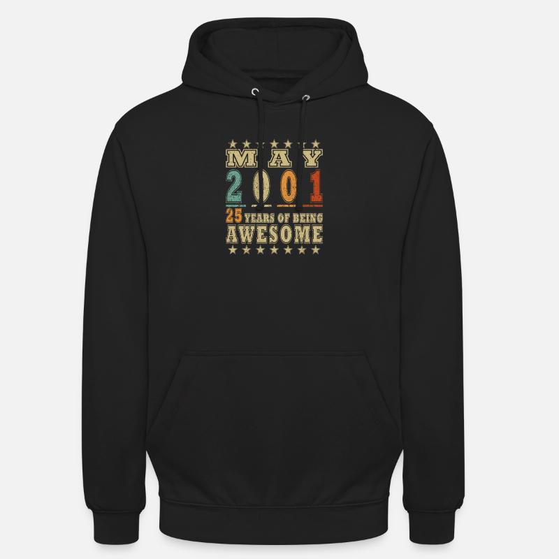 Mai 2001 : 25 ans d’Awesome - Sweat-shirt à capuche unisexe - noir