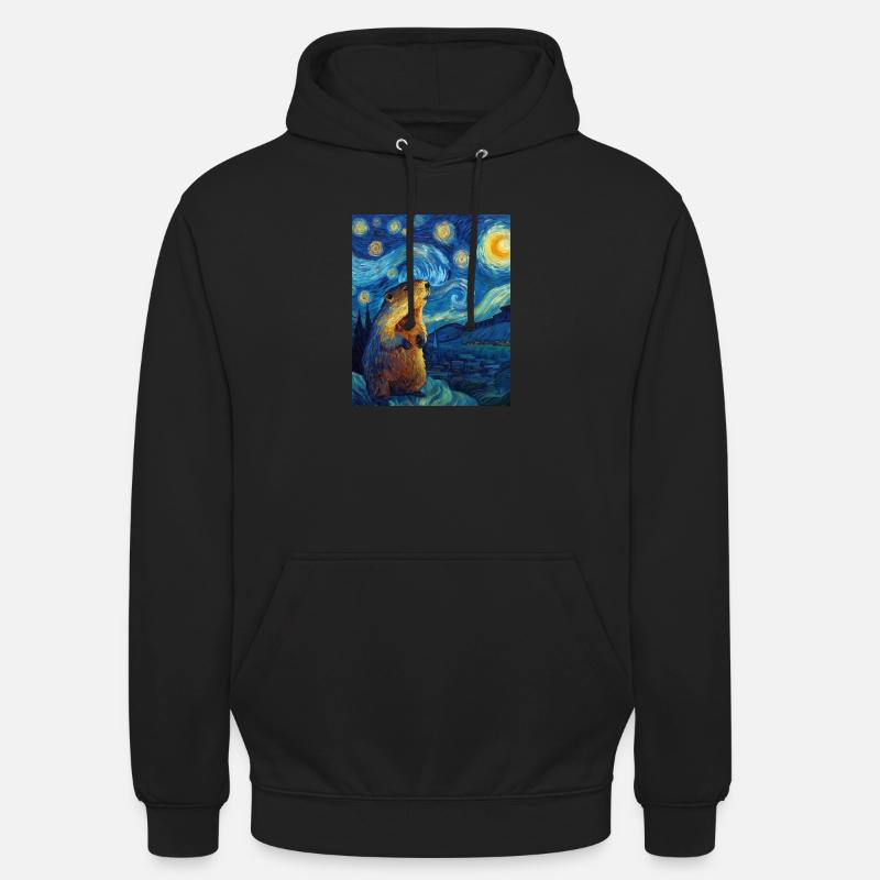 Marmotte - Sweat-shirt à capuche unisexe - noir