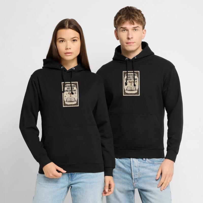 Linear Time Bookmarks | Sci-Fi Book Unisex Hoodie