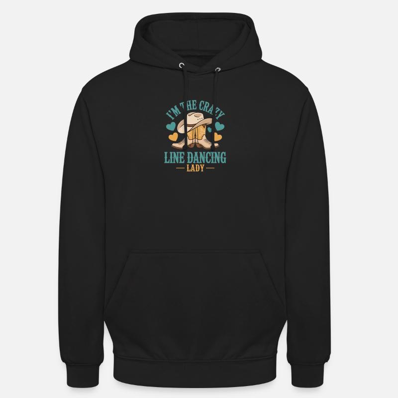 Line Dance Line Dancing Geschenk - Unisex Hoodie - Schwarz