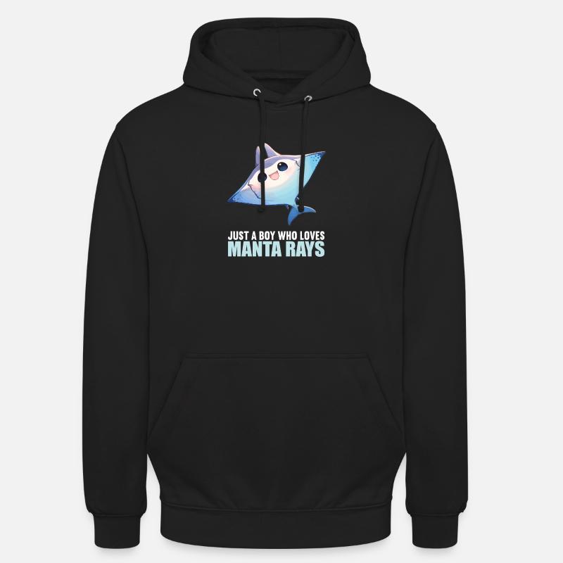 Rochen Mantarochen - Unisex Hoodie - Schwarz