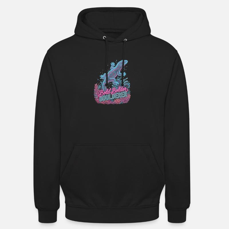 Bouldering Bold Bolder Boulderer - Sweat-shirt à capuche unisexe - noir