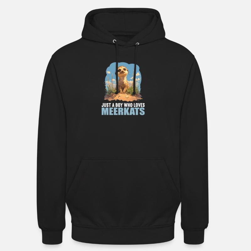 Suricate Erdmännchen - Sweat-shirt à capuche unisexe - noir