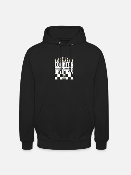 Chess Chess Player Chessboard - Unisex Hoodie - black