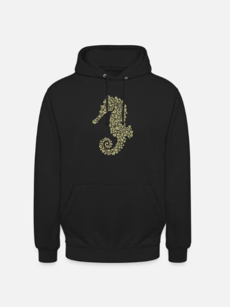 Hippocampe - Sweat-shirt à capuche unisexe - noir