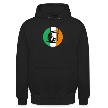 Surf Ireland - Irish Surfing - Unisex Hoodie - black - Front - Alina (178cm) & Michal (187cm)